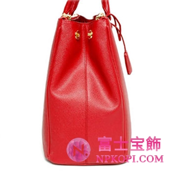 プラダ（PRADA）SAFFIANO LUX　レディーストートバッグ　レッド　BN1786-NZV-68Z 